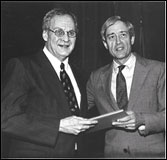 Lewis Spratlan receiving the 2000 Pulitzer Prize in Music