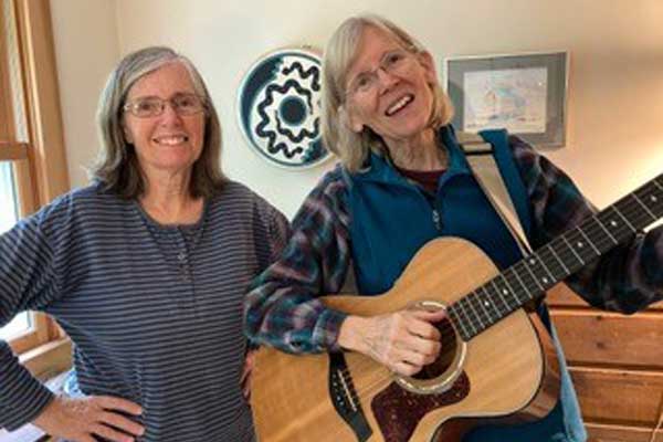 Dorothy Cresswell & Katie Tolles will join hybrid PVFS Song & Story Swap on November 5
