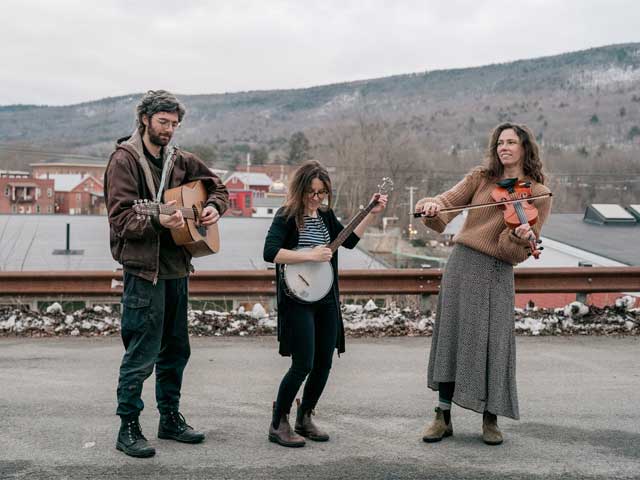 Folk trio The Hill Town Ham Hocks will join March 1 Song & Story Swap in Amherst